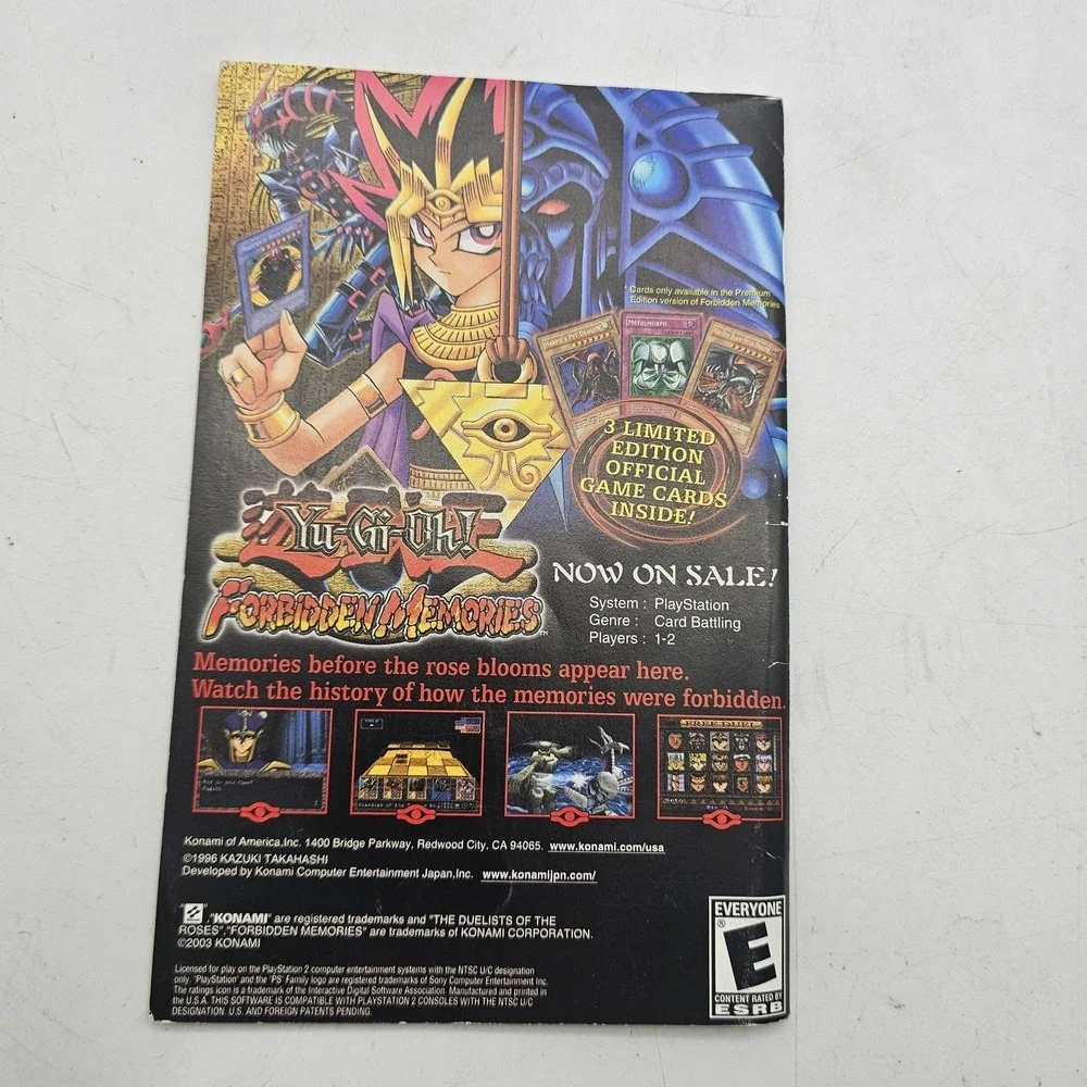 Yu-Gi-Oh! Duelists Of The Roses Sony PlayStation 2 PS2 Konami Manual Only